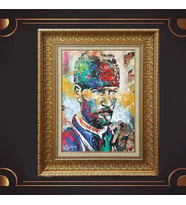 ÖZEL SERİ ALTIN VARAKLI ATATÜRK TABLO S1019