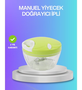 İpli Manuel Doğrayıcı Paslanmaz Çelik Bıçaklı