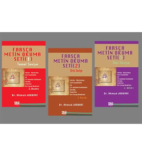 Farsça Metin Okuma Seti - 3 Cilt Takım (Krem)