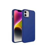 Apple iPhone 12 Uyumlu Kılıf Metal Çerçeve ve Buton Tasarımlı Silikon Zore Luna Kapak (Siyah)