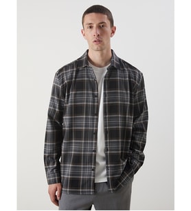 LCW Vision Siyah Regular Fit Ekose Erkek Gömlek