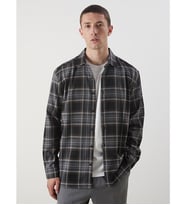 LCW Vision Siyah Regular Fit Ekose Erkek Gömlek