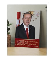 Recep Tayyip Erdoğan Başkan Erdoğan Rte Kanvas Tablo (7 Farklı Ölçü)