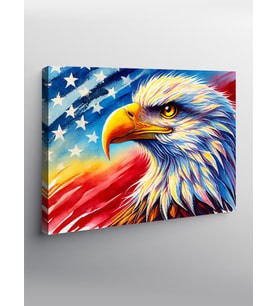 Kanvas Tablo Amerikan Kartalı İhtişamı
