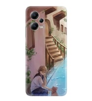 Xiaomi Poco X5 5g Kılıf Resimli Desenli Silikon Platinium Series Cat And Girl 1808
