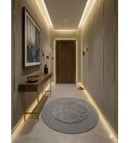 YÜNTEKS Rabbit Soft Hasır Dekoratif Halı / 100'lük Yuvarlak / Modern / Şık /Lüx /Dekoratif