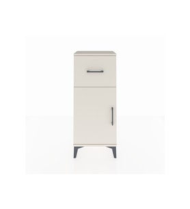 Arges Komodin Tek Raflı Tek Çekmeceli Tek Kapaklı 44x30x106 Aytaşı-Aytaşı
