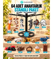64 Adet Karışık Toptan Anahtarlık Paketi 3