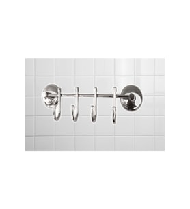 4 Lü Banyo Askılığı Krom Dübelli