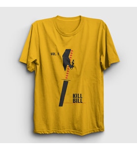 Presmono Unisex Sarı Sword Film Kill Bill T-Shirt 246450tt