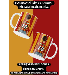 Tekli Kadın Taraftar Baskılı Hediye Kupa Kahve Bardak