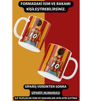 Tekli Kadın Taraftar Baskılı Hediye Kupa Kahve Bardak