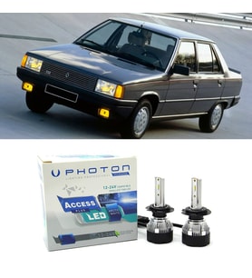 Renault 9 Led Xenon Uzun + Kısa Far Ampulü H4 Access Yeni Seri Beyaz