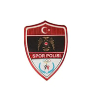 SPOR POLİSİ Arması 3d Plastik, Yeni Tip, Cırtlı, 1. Kalite (Çok Renkli)