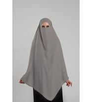 Açık Vizon Pratik Hazır Geçmeli Tesettür Eşarp Krep Bağcıklı Sufle Hijab 2313_56
