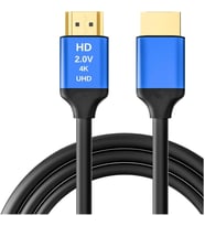 HDMI 2.0 Kablo, 4K UHD 60Hz HDR ARC 3D Destekli 18Gbps High Speed HDMI Kablo, TV Monitör Projeksiyon PC PS5 Xbox Android Box NVR DVR Uyumlu