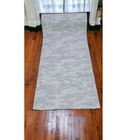 ElifÇe Home 80 x 250 cm GRİ - Kaymaz Tabanlı, Dekoratif ve Yıkanabilir