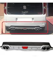 Fiat Doblo Gri Difüzör Difizör Yuvarlak Egzoz Görünüm Kulaklı Tip 2012 - 2015