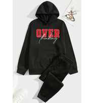 Unisex Over Thinking Eşofman Takımı (Siyah)