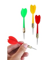 Dart Oku 3 lü Yedek Dart Ucu Metal Uçlu Dart İğnesi (Renksiz)