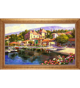 ALTIN ÇERÇEVELİ PASPARTULU TABLO CR1096