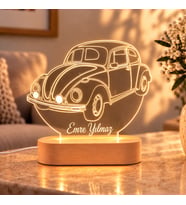 İsme Özel VW Beetle Gece Lambası