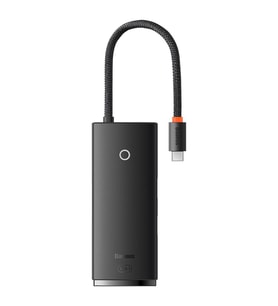 Baseus Lite Siyah 6 in 1 Multifonksiyonal Type-C Hub Dock Station