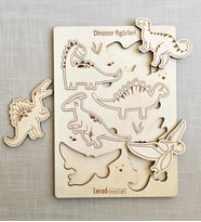 LeradLazerArt  Lazer kesim eğitici çocuk dinozor figürleri bulmaca .Yapboz Seti Hediye Hobi. Çocok Puzzle