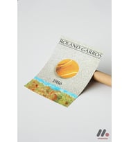 Vintage Tenis Turnuva Posteri, Çerçevesiz Yüksek Kalite Duvar Afişi - Motivasyon