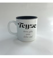 Teyze Baskılı Siyah Multi Kupa