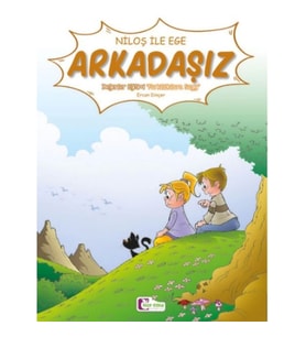 Niloş İle Ege - Arkadaşız 35*50 Kuşe Kağıt -Renkli Hikaye