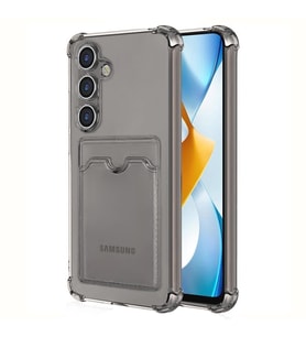 Microsonic Samsung Galaxy S24 Plus Card Slot Shock Kılıf Füme (Füme)