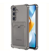 Microsonic Samsung Galaxy S24 Plus Card Slot Shock Kılıf Füme (Füme)