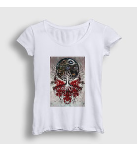 Presmono Kadın Beyaz The Link Gojira T-Shirt 53497tt