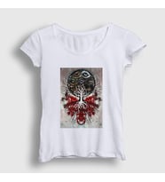 Presmono Kadın Beyaz The Link Gojira T-Shirt 53497tt