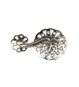 Nikel 50 Adet Zamak Çengel Kilit 56x33 mm - Yuvarlak, Karşılıklı Mobilya, Dolap, Sandık, Kutu, Kapak Çengel Kilidi