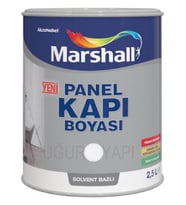 MARSHALL SOLVENT BAZLI PANEL KAPI BOYASI 2.5 LT BEYAZ