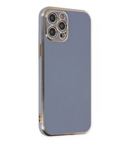 Durukar® iPhone 12 Pro Max Kılıf Volet Silikon - Mavi