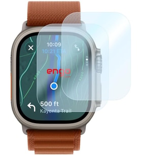 Apple Watch Ultra 3 49mm İle Uyumlu Ekran Koruyucu Çizilmeye Dayanıklı Akıllı Saat Koruması, 9H Temperli Kırılmaz Esnek Nano Cam, Hd Şeffaf 2 Adet