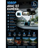 Araç Ön Camına Uygun Full HD Sürüş Kamerası