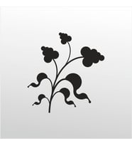Folyo Sticker Çiçek 50cm Uzunluk (Karışık)