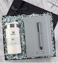 Kişiye Özel Defter & Kalem & Stanley Termos Premium Hediye Seti