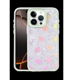 Pilelistore   Apple iPhone 16 Pro Lumi Desenli Kapak - Yeşil