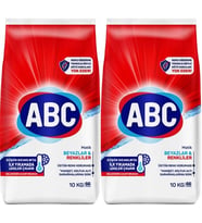 Abc Matik Toz Çamaşır Deterjanı 20KG (2PK*10KG) Klasik Beyazlar & Renkliler (132 Yıkama)