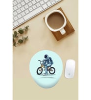 Bmx Binen Astronot Desenli Bilek Destekli Mouse Pad