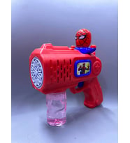 Karakterli Köpük Tabancası Büyük Boy Mega Işıklı Pilli Otomatik Baloncuk Makinesi Bubble Gun Sürekli Baloncuk Çıkar
