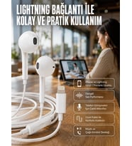 Konforlu Ergonomik Kare Tasarımlı Müzik ve Çağrı Kulaklığı Yeni Nesil