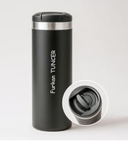 Kişiye Özel Siyah Termos 450 ML
