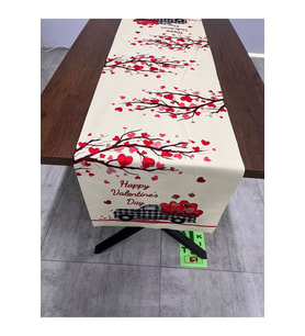 Sevgililer Günü Desenli Runner