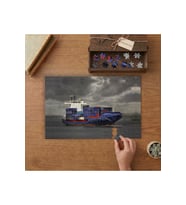 Yük Gemisi Tasarımı 240 parça Ahşap Puzzle Ahşap Kutuda MP07248